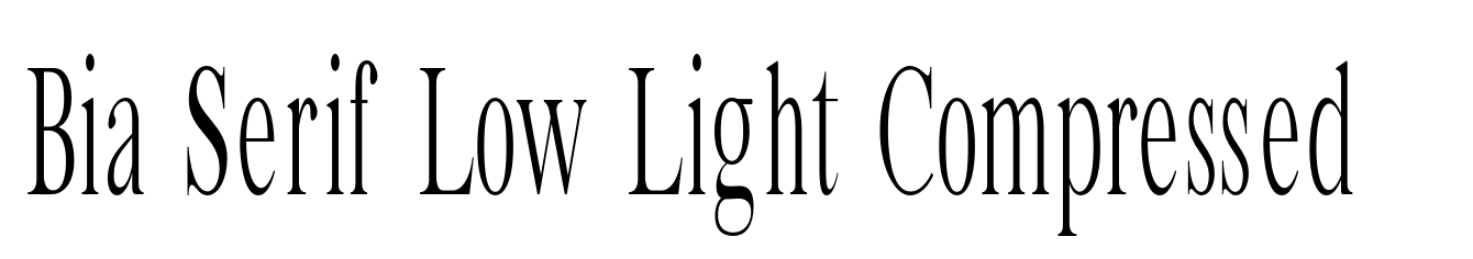 Bia Serif Low Light Compressed